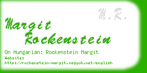 margit rockenstein business card